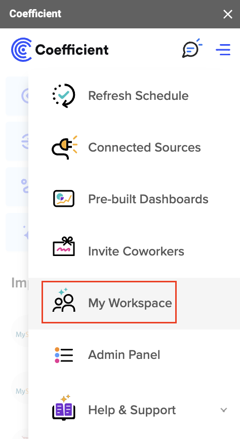 My Workspace – Coefficient